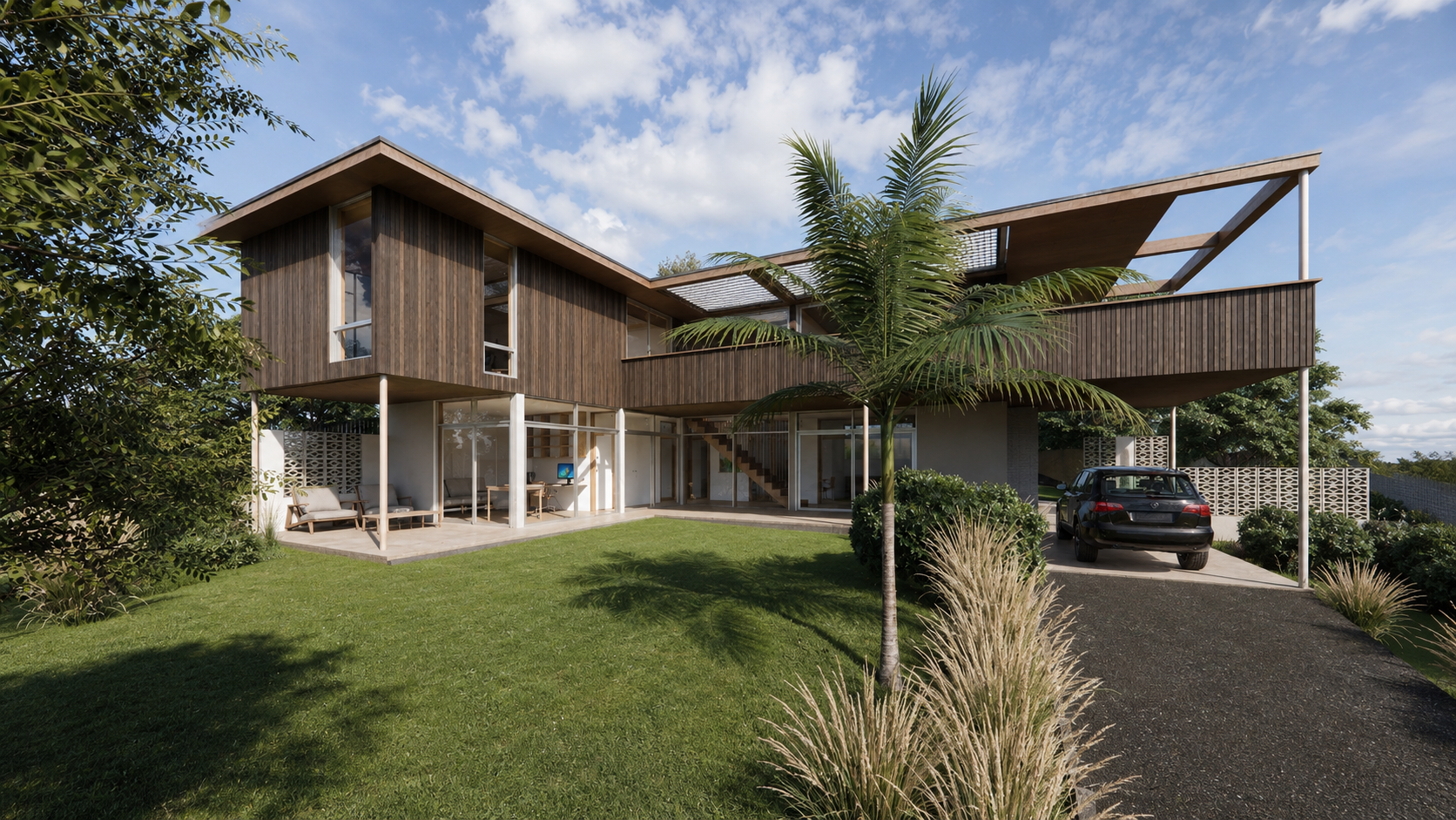 Waitarere Beach House exterior render
